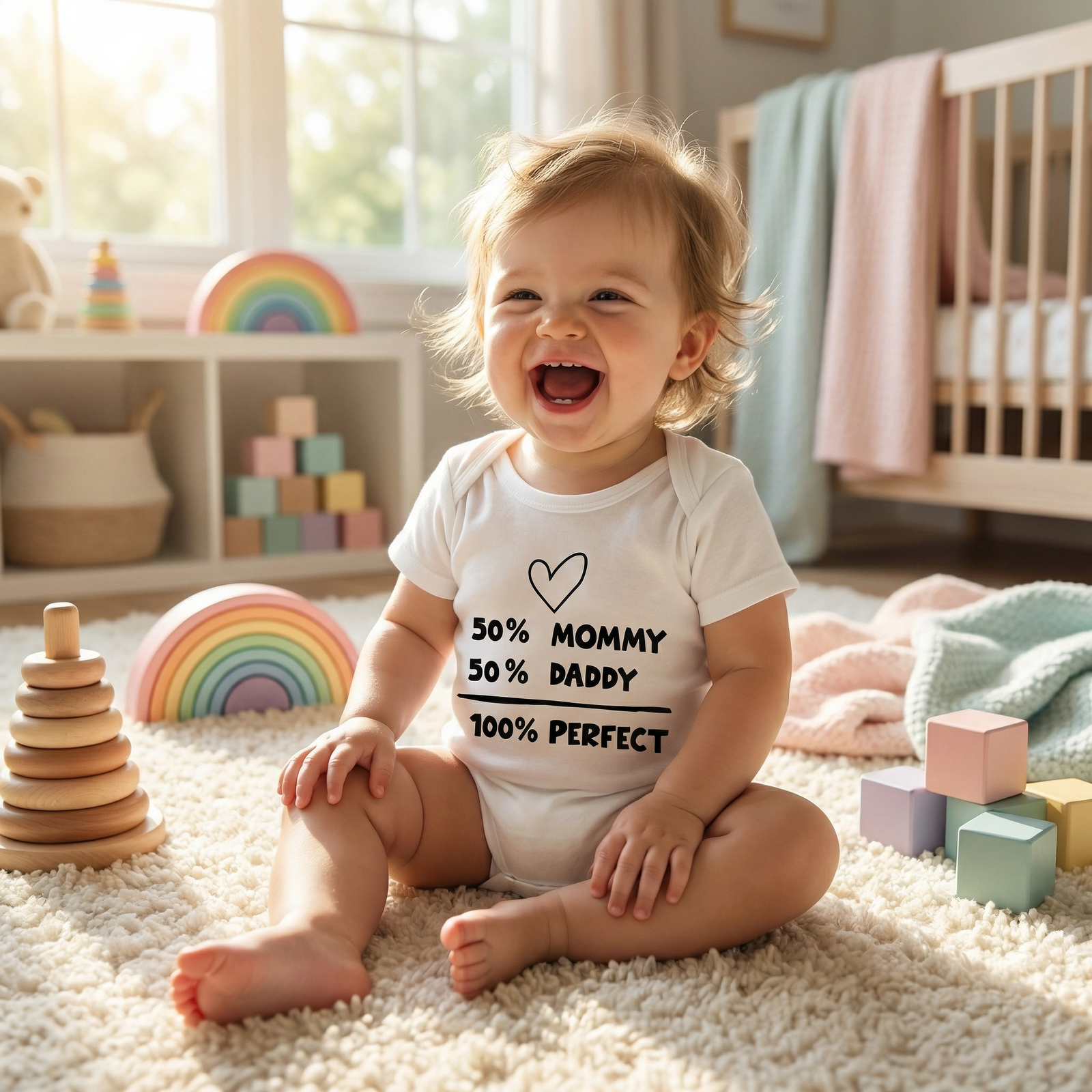 100% Perfect Family Baby Bodysuit