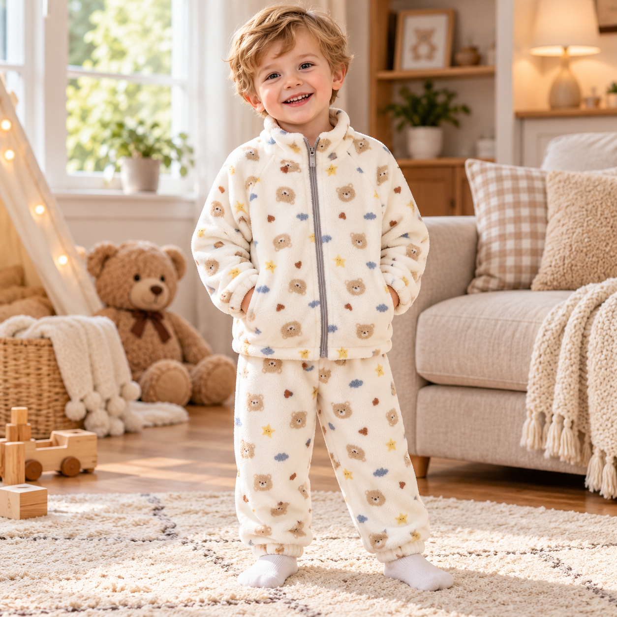 Baby & Toddler Winter Zip-Up Top & Pants Set