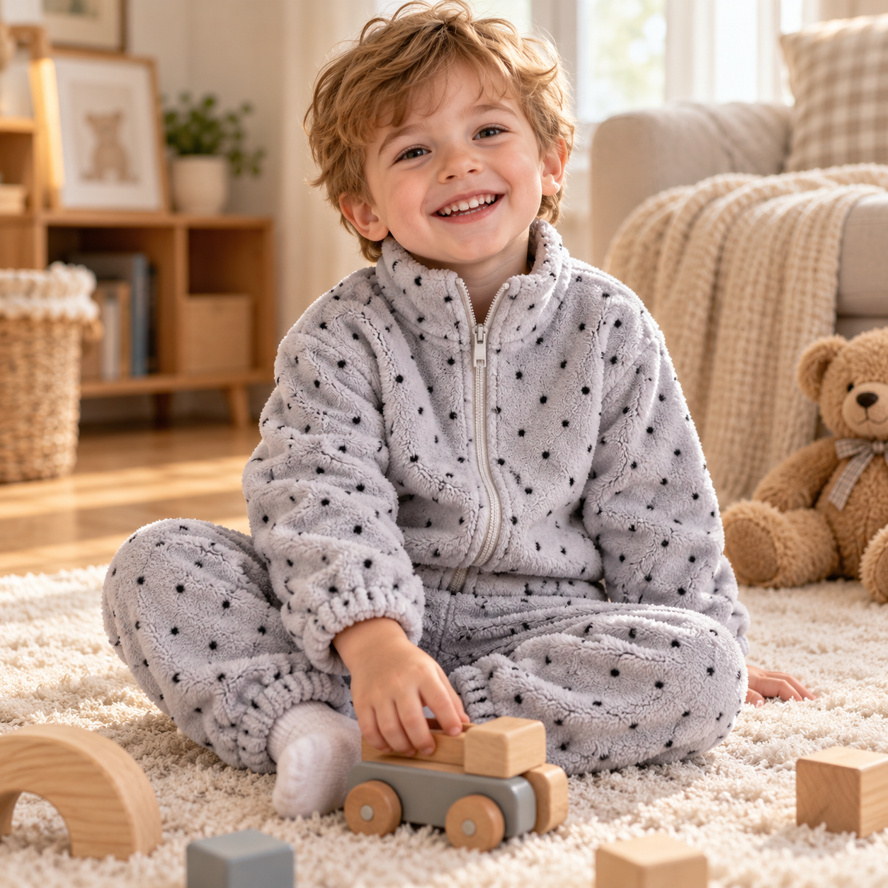 Baby & Toddler Winter Zip-Up Top & Pants Set