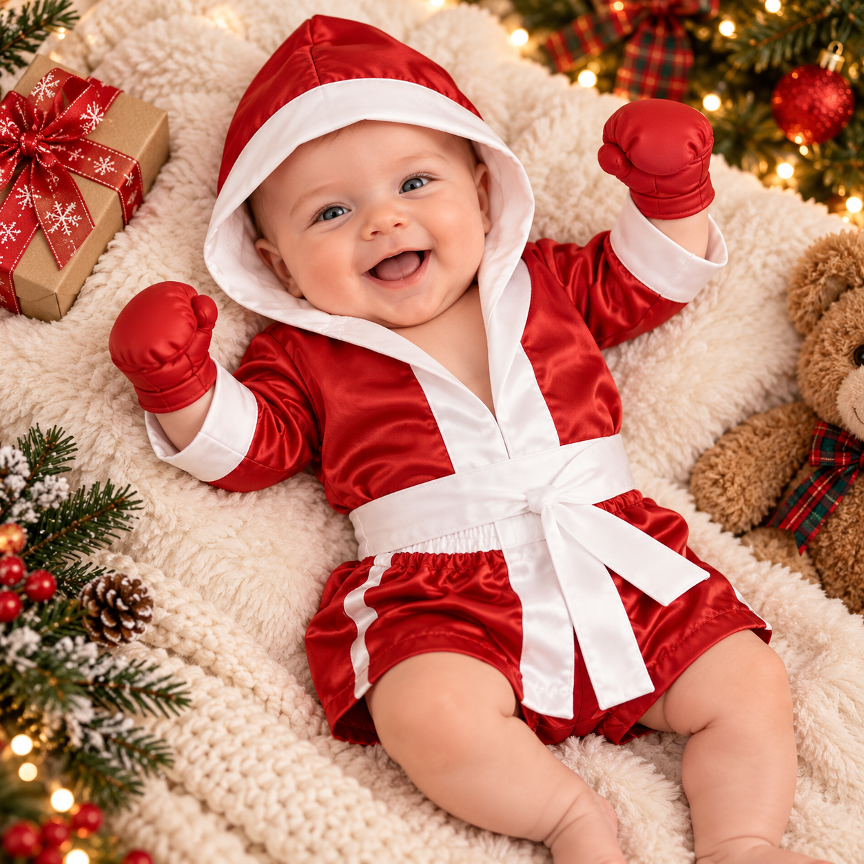 Baby Boxing Photography Outfit Set