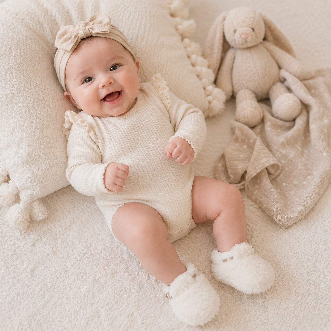 Soft Soled Baby Winter Boots - Warm Plush Walking Shoes