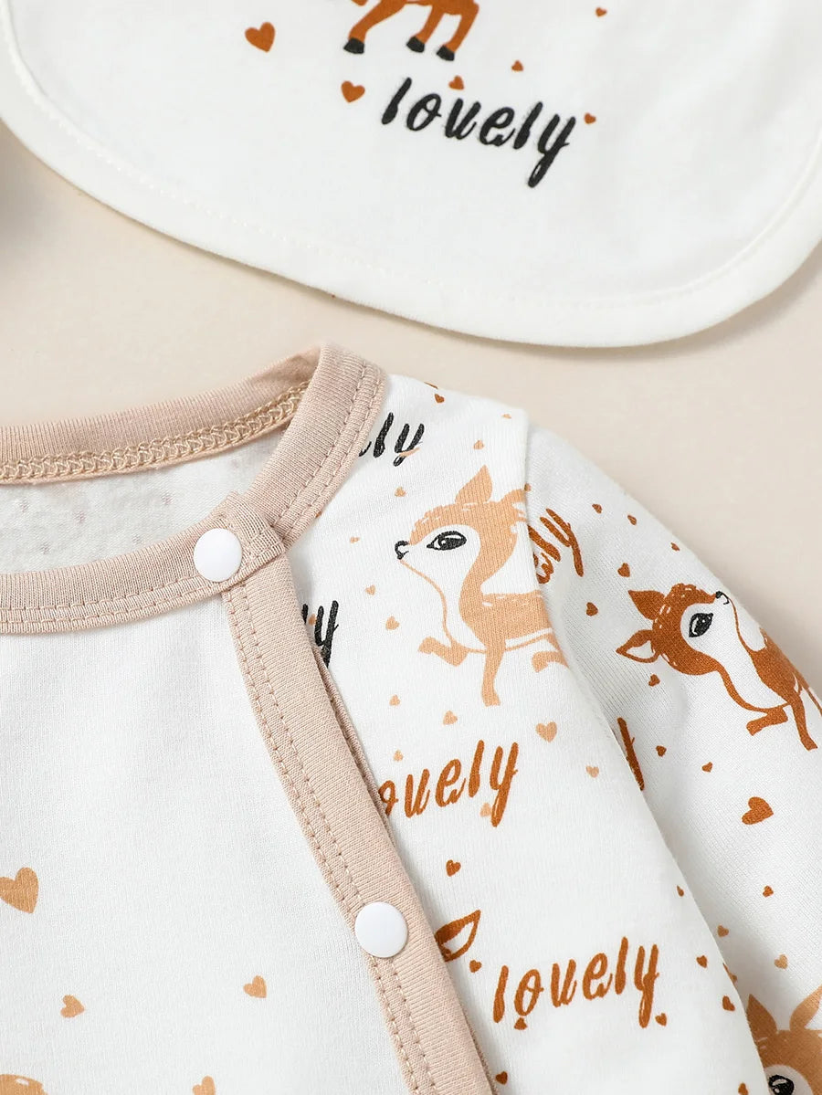 4PCS Newborn Baby Outfit Set