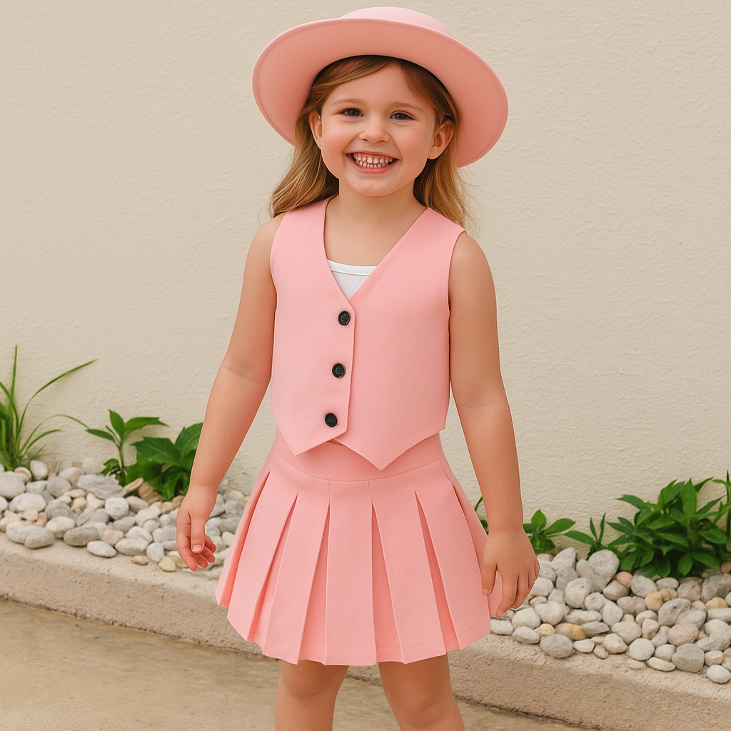 4-Piece Girl Summer Outfit Set
