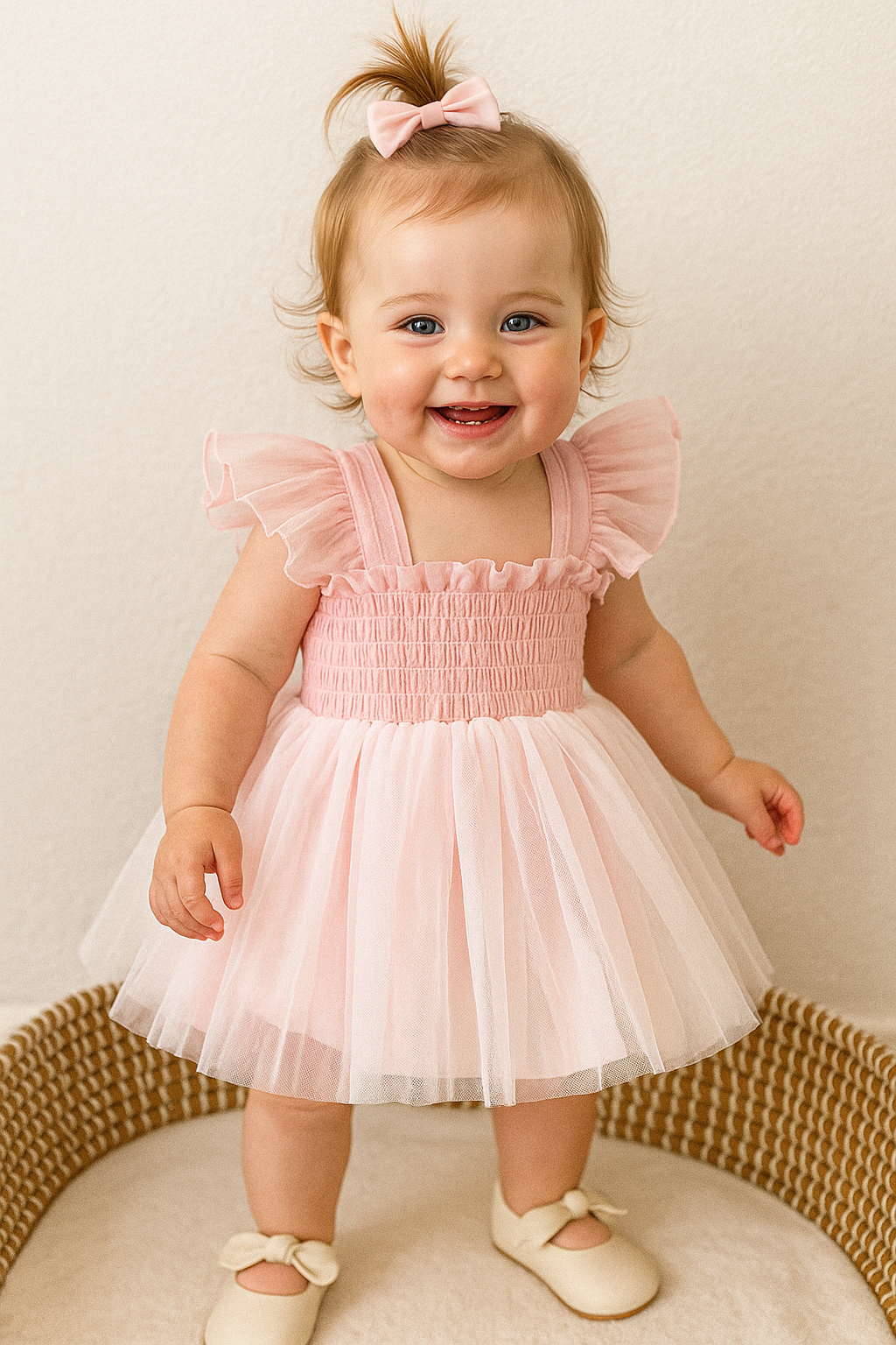 Fly Sleeve Girl Tutu Romper