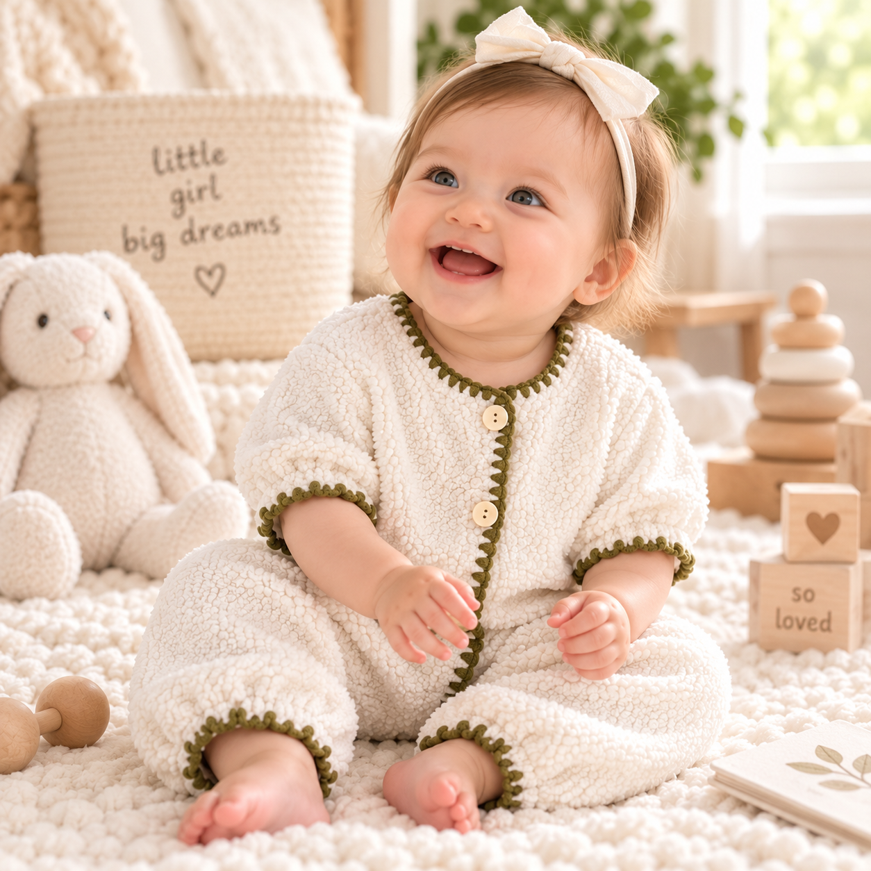 Baby Fleece Plush Warm Romper