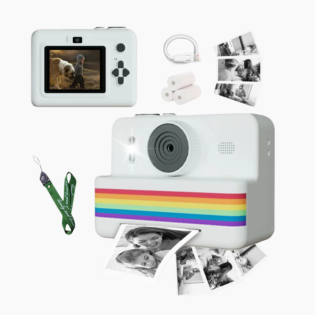 Instant Print Kids Camera with 2.8" Screen & Dual Lens