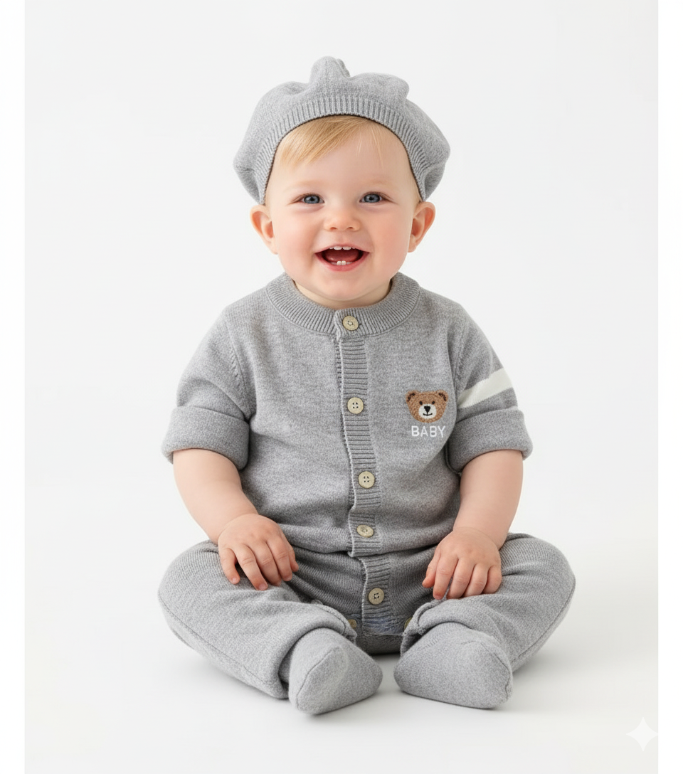 The Little Scholar Romper & Hat Set