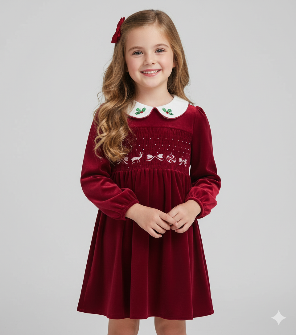 The Heirloom Velvet Smock Dress