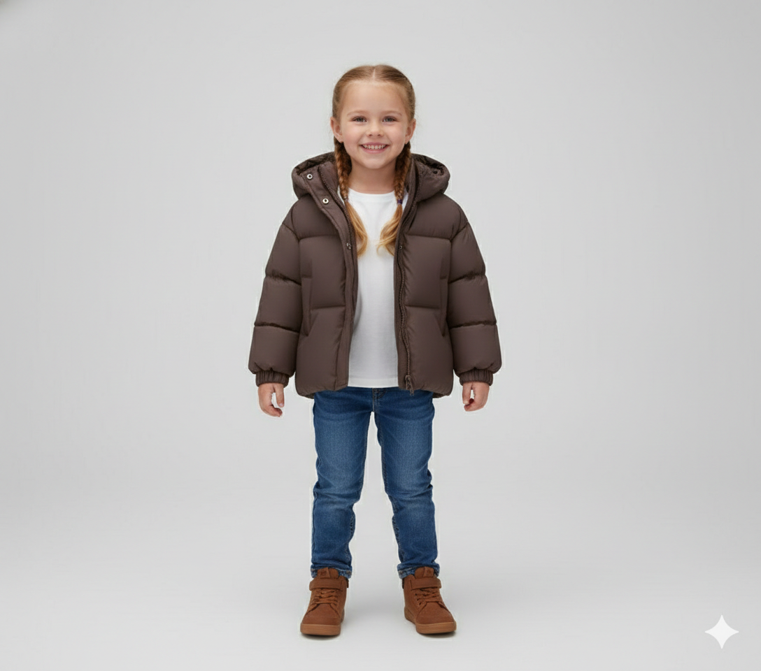 Unisex Hooded Lightweight Puffer Jacket