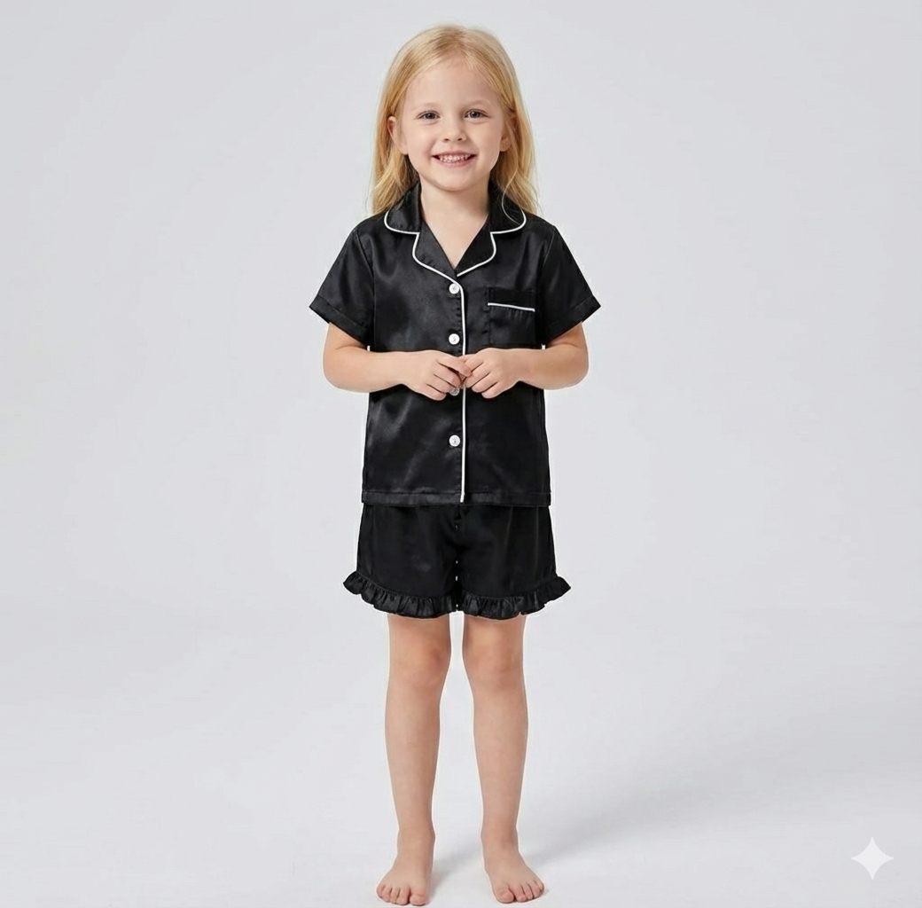 The Little Dreamer Satin Pajama Set