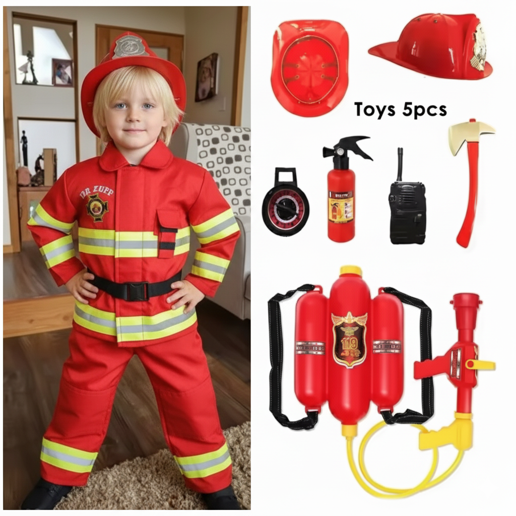 Kids Firefighter Costume