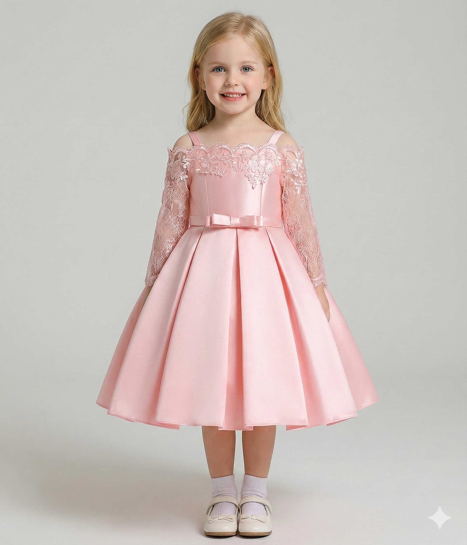 The Duchess Satin & Lace Gown