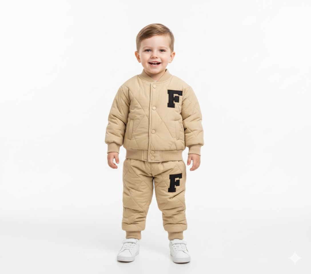 The Varsity Quilted Puffer Suit