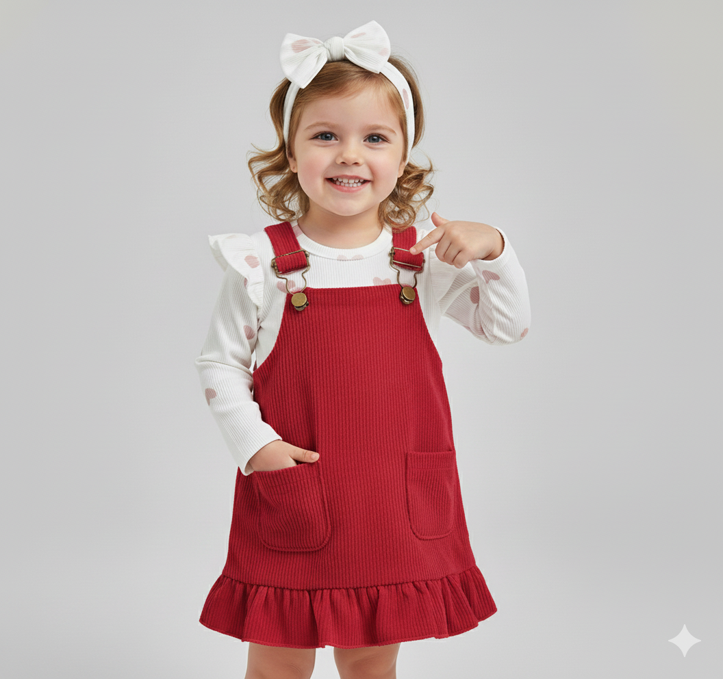 Valentine's Day Baby Girls Outfit