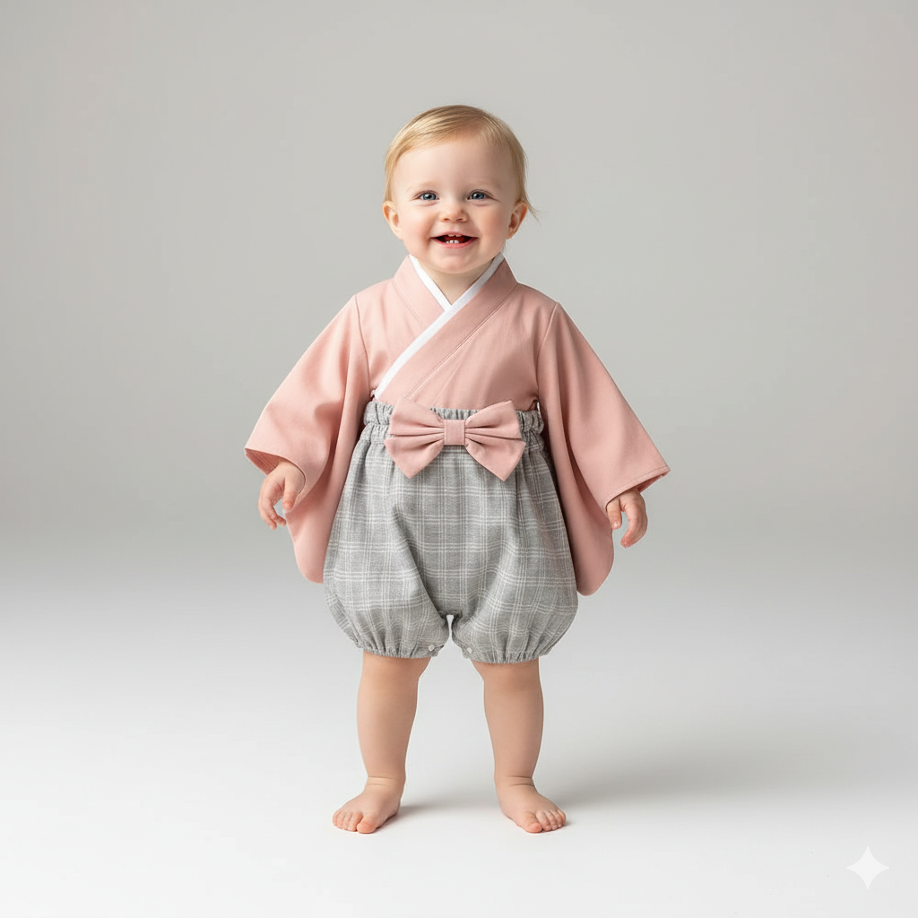 Kimono Style Baby Romper
