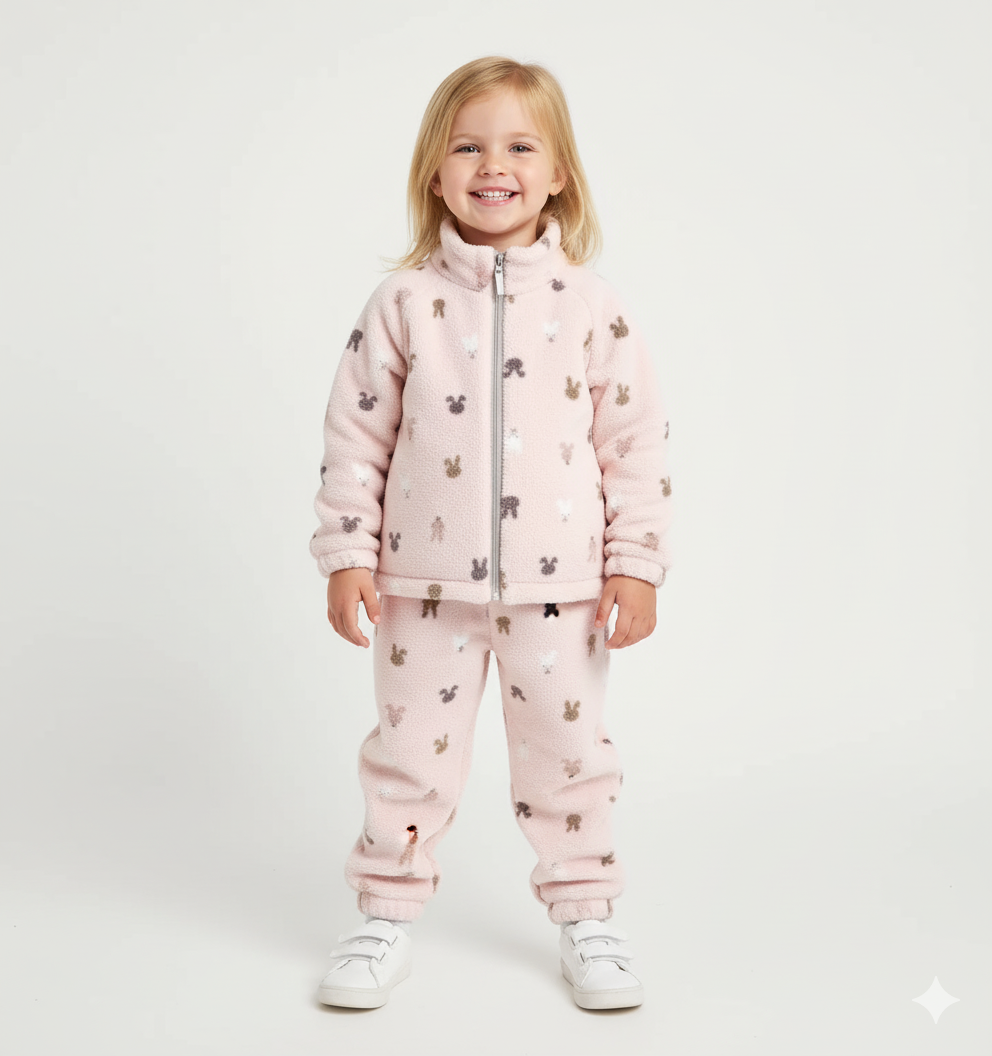 TeddyCozy Plush Fleece Set