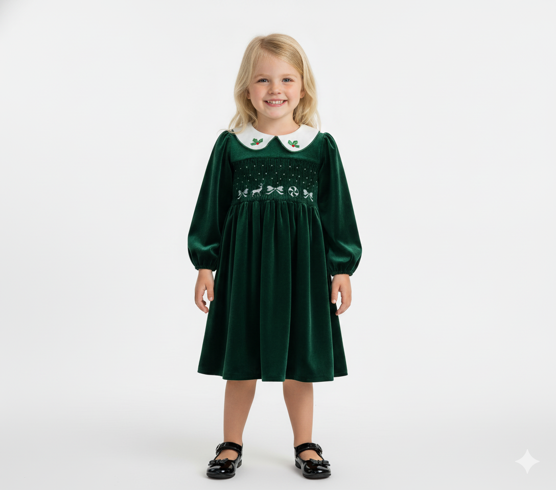 The Heirloom Velvet Smock Dress