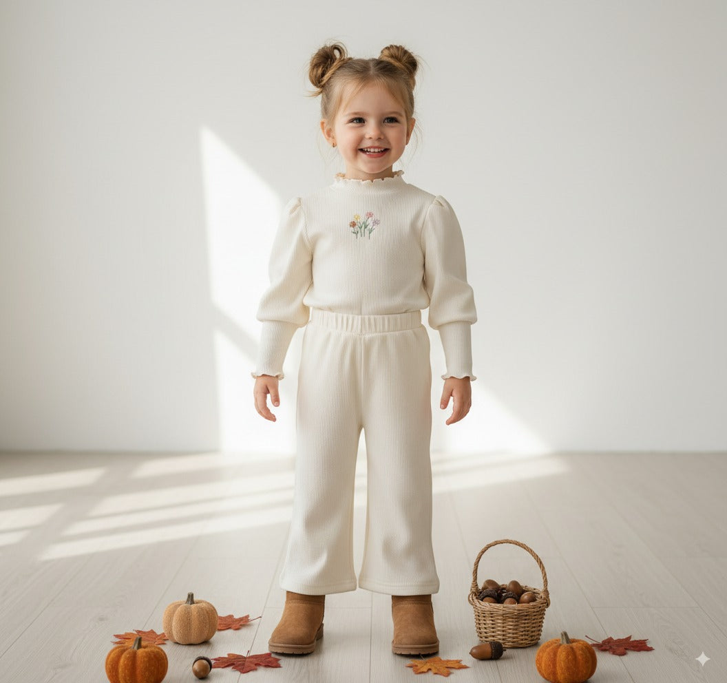 Soft and Warm Embroidered Top