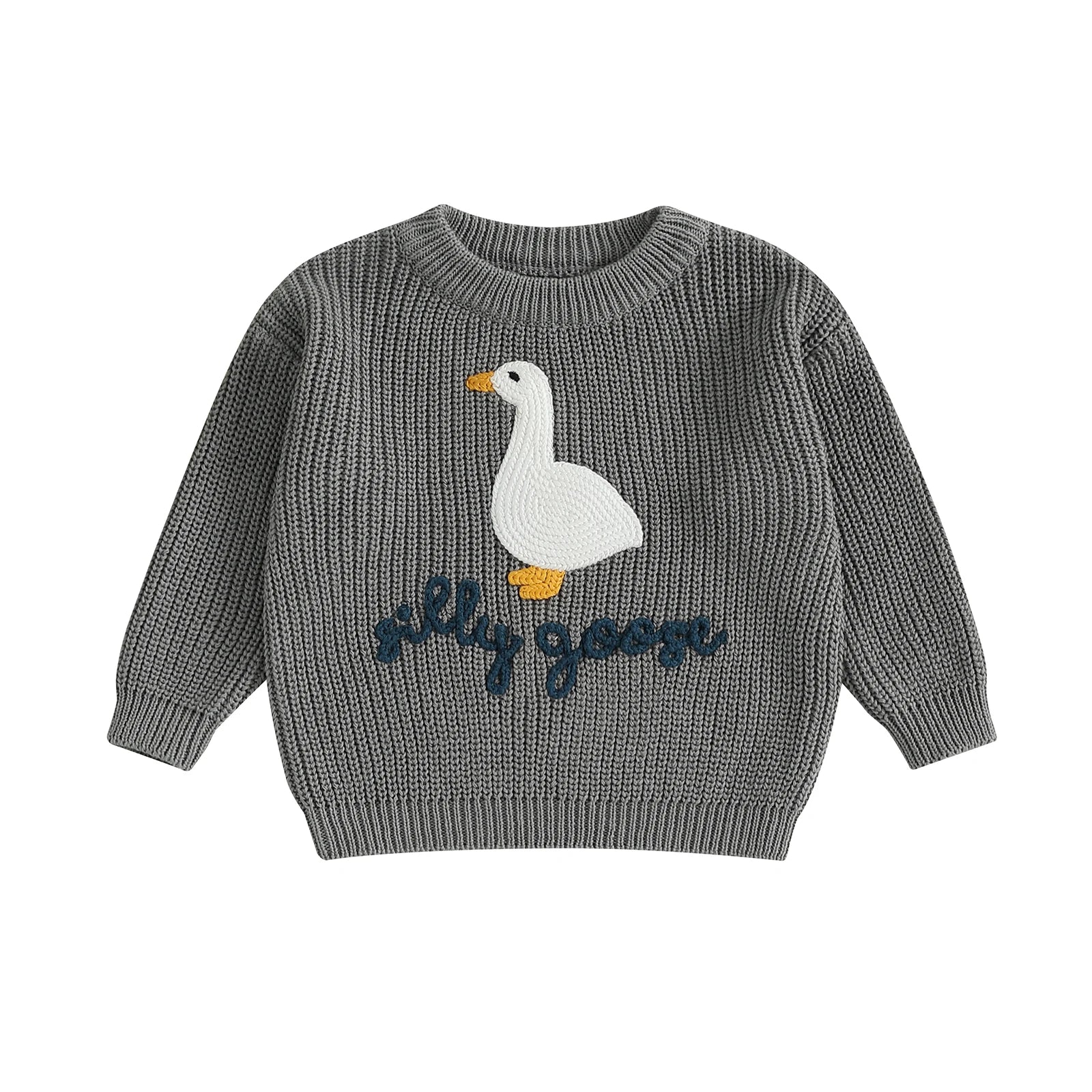 Baby & Toddler Goose Embroidered Sweater