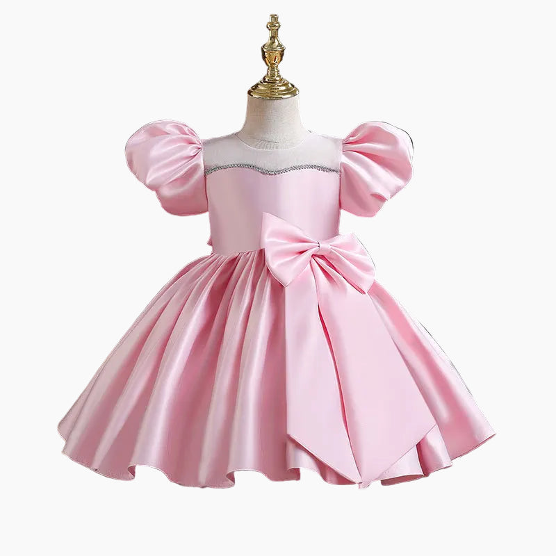 Girl's Puff Sleeve Princess Dress