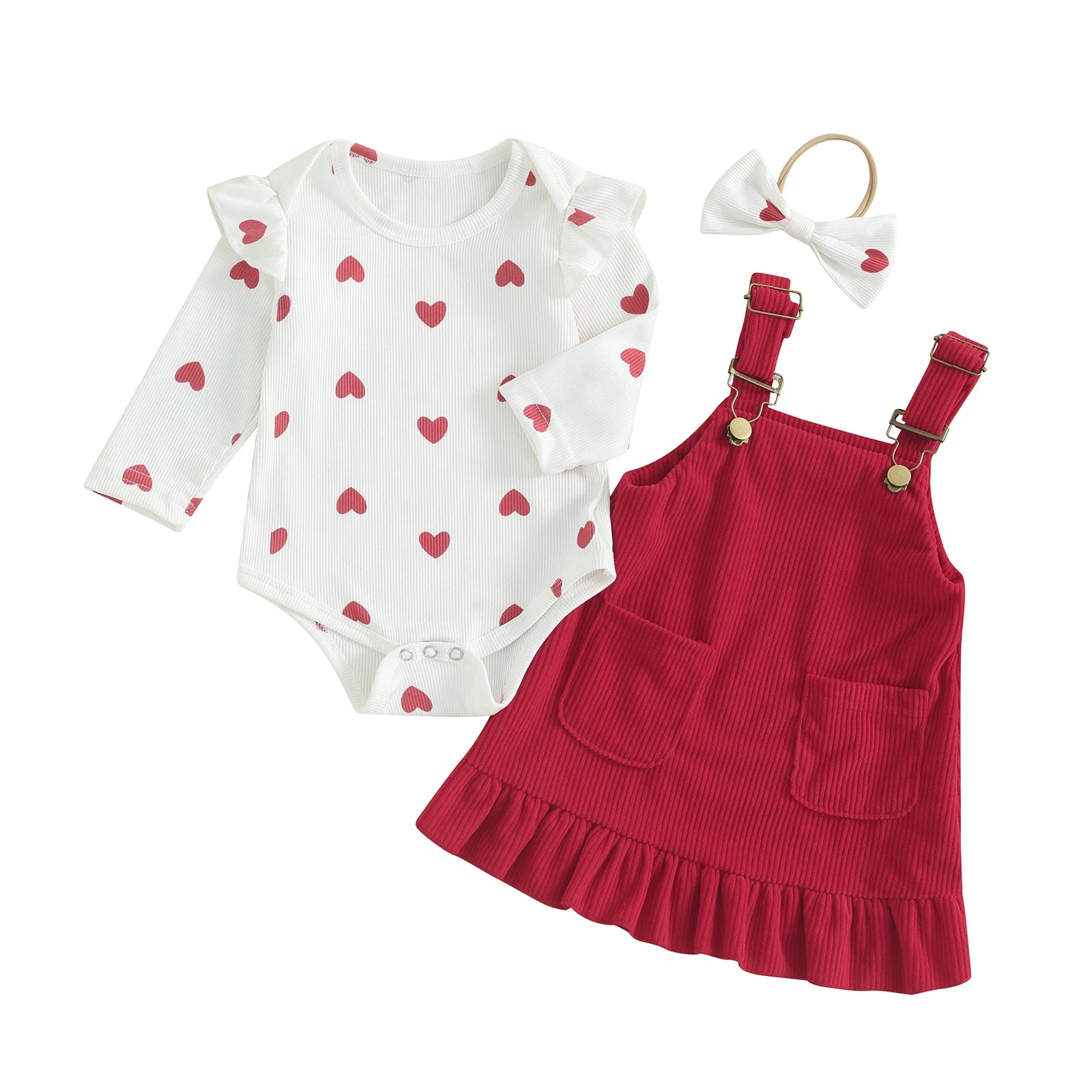 Valentine's Day Baby Girls Outfit
