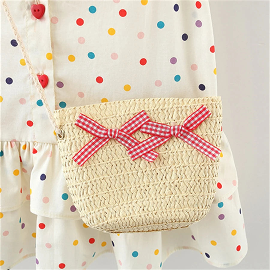 Polka Dot Dress & Matching Bag Set