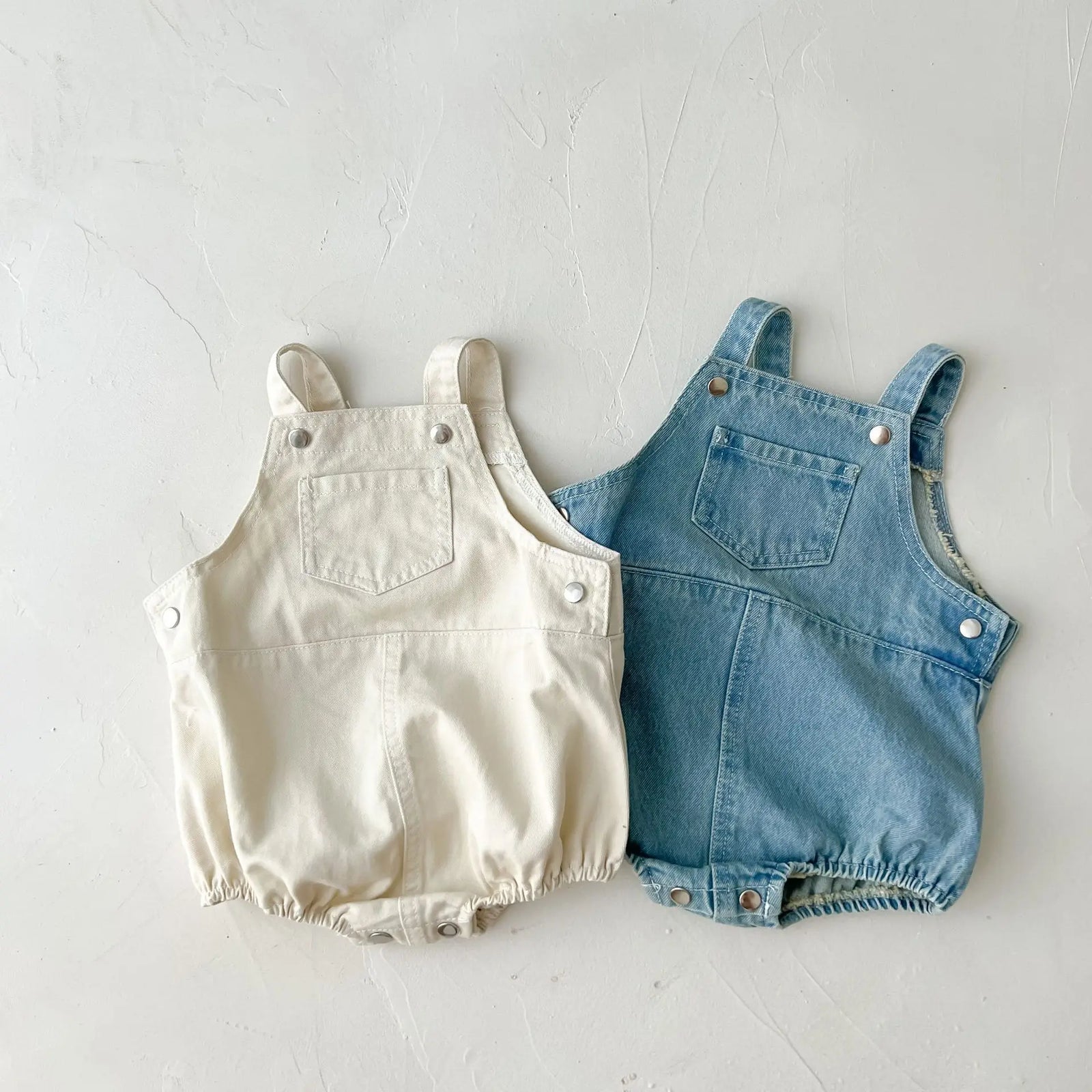 Denim Baby Overalls Romper