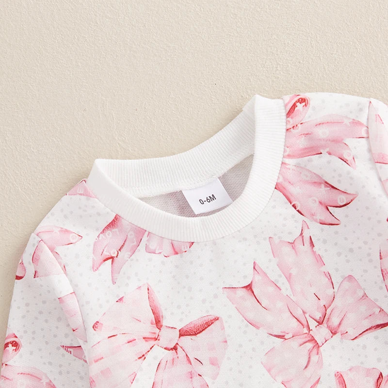 Baby Girl's Cozy Sweatshirt & Pants Set