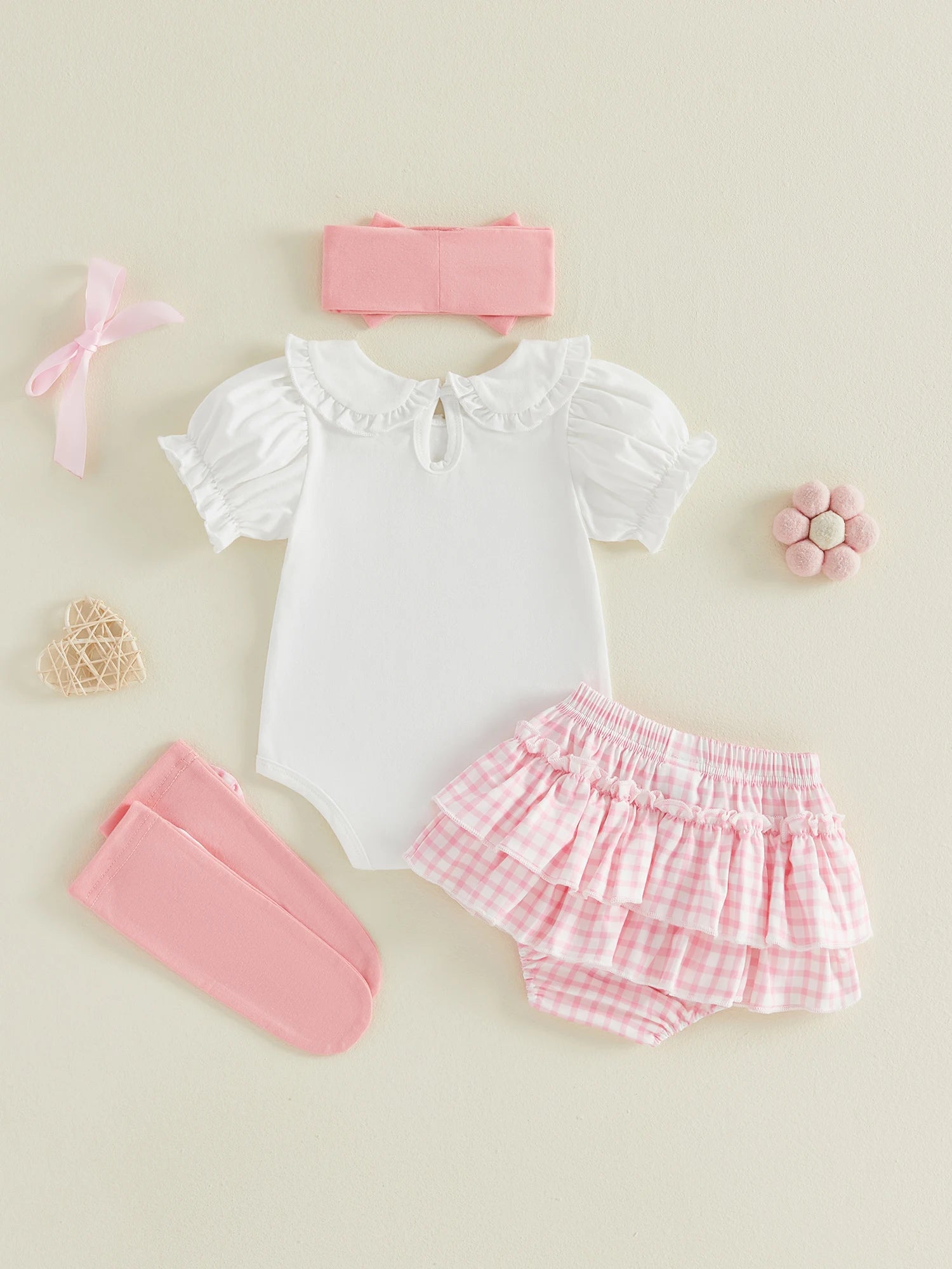Daddy's Girl Baby 4-Piece Set — Romper, Skirt, Headband & Socks
