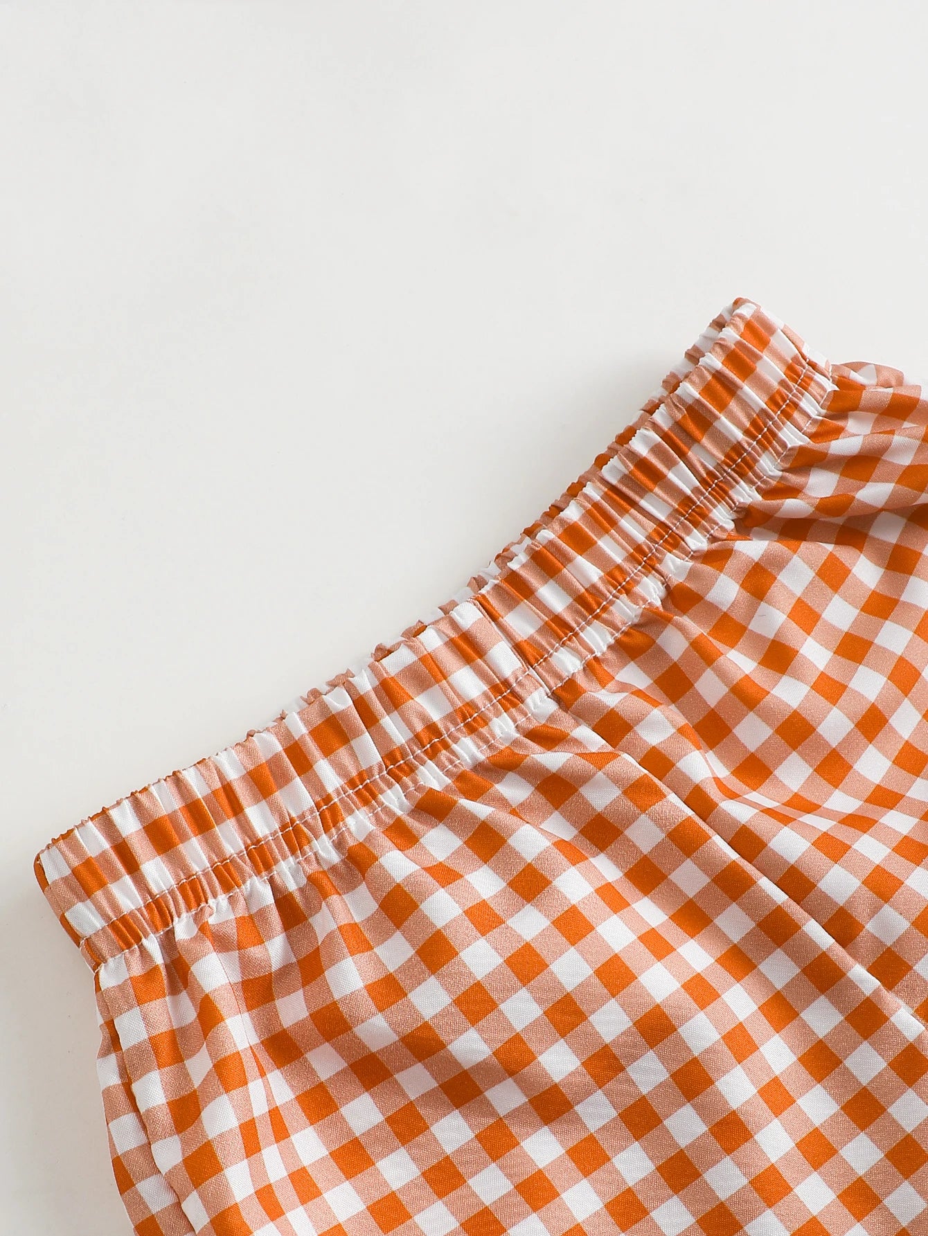 Helicopter Appliqué T-Shirt & Gingham Shorts Set