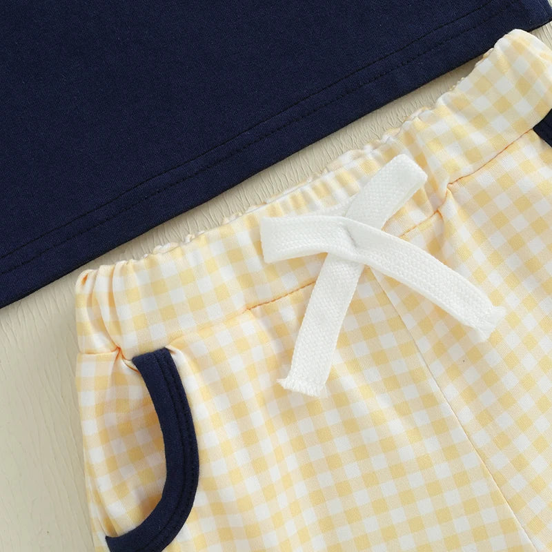 2-Piece Toddler Boy's Embroidered T-Shirt & Shorts Set