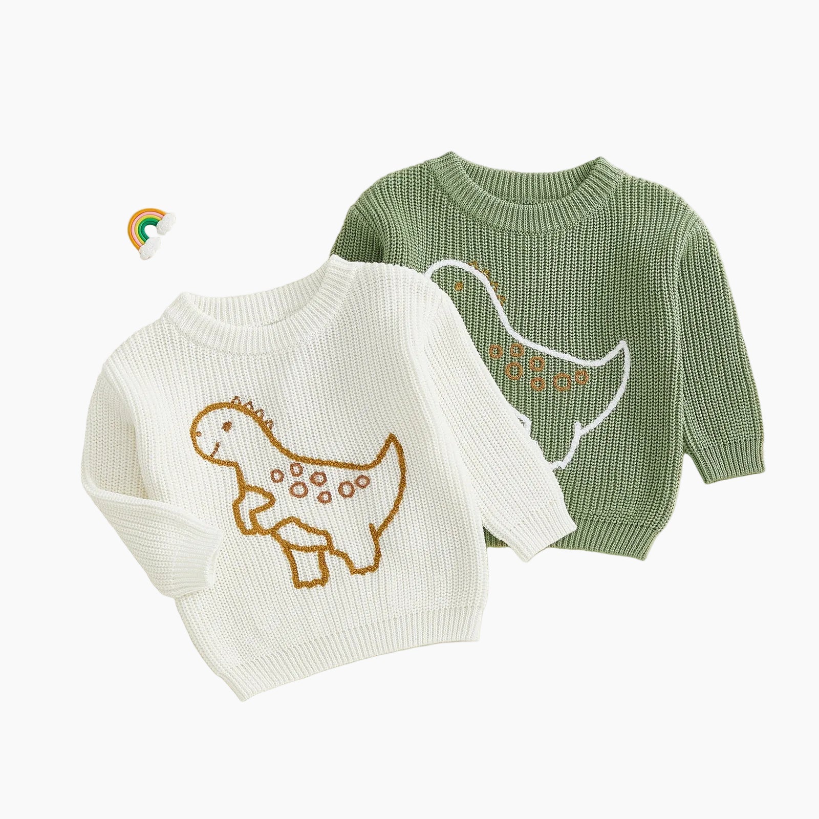 Baby & Toddler Boys' Dinosaur Embroidered Knit Sweater