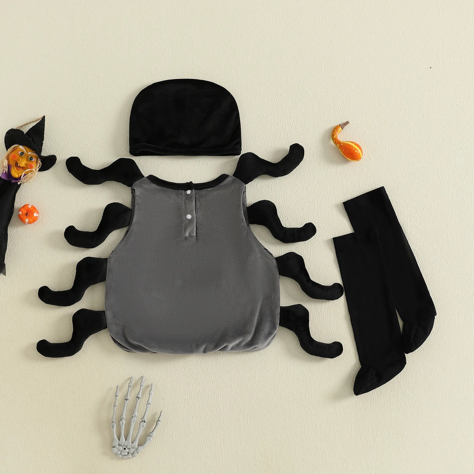 Baby Boy Halloween Spider Costume Set