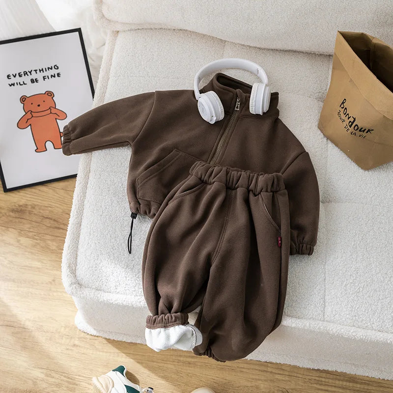 Unisex Ultra-Soft Fleece Sweatsuit Set