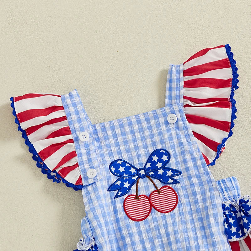 Summer Independence Day Infant Baby Girls Bodysuit