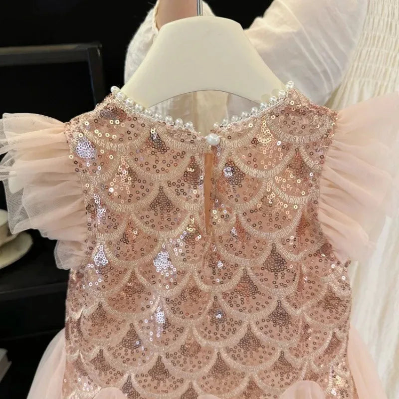 The Iridescent Gem Dress & Bow Set