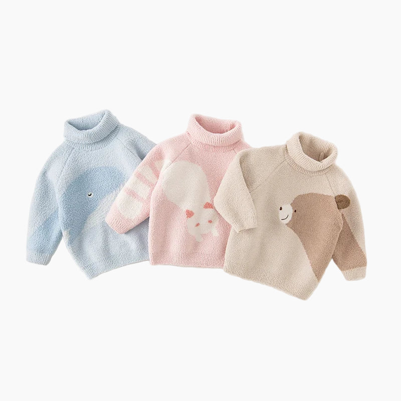 The Critter Cuddle Plush Turtleneck Sweater