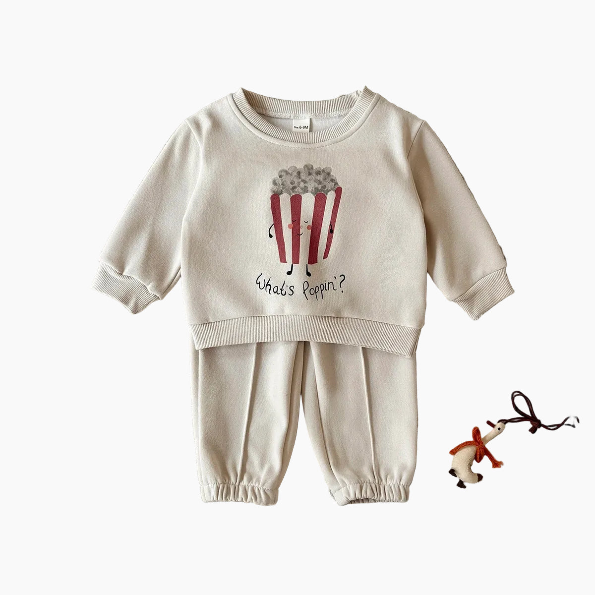Baby & Toddler Popcorn Print Sweatshirt & Pants Set