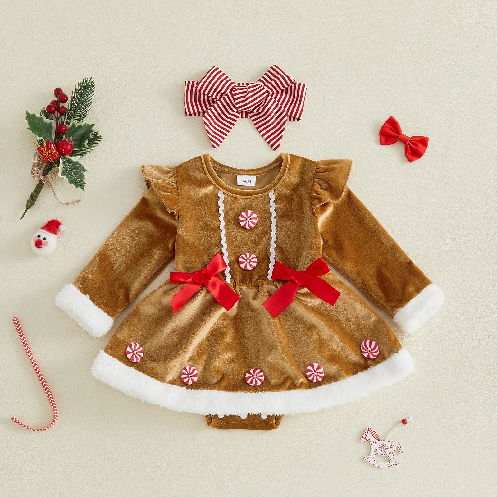Baby Girl Christmas Romper Dress