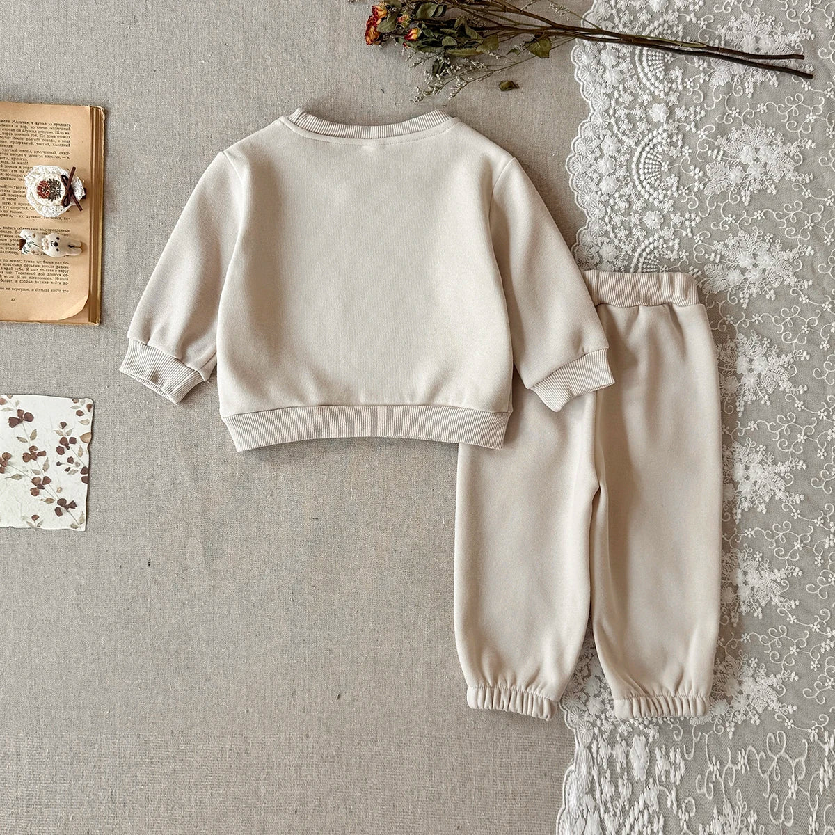Baby & Toddler Popcorn Print Sweatshirt & Pants Set