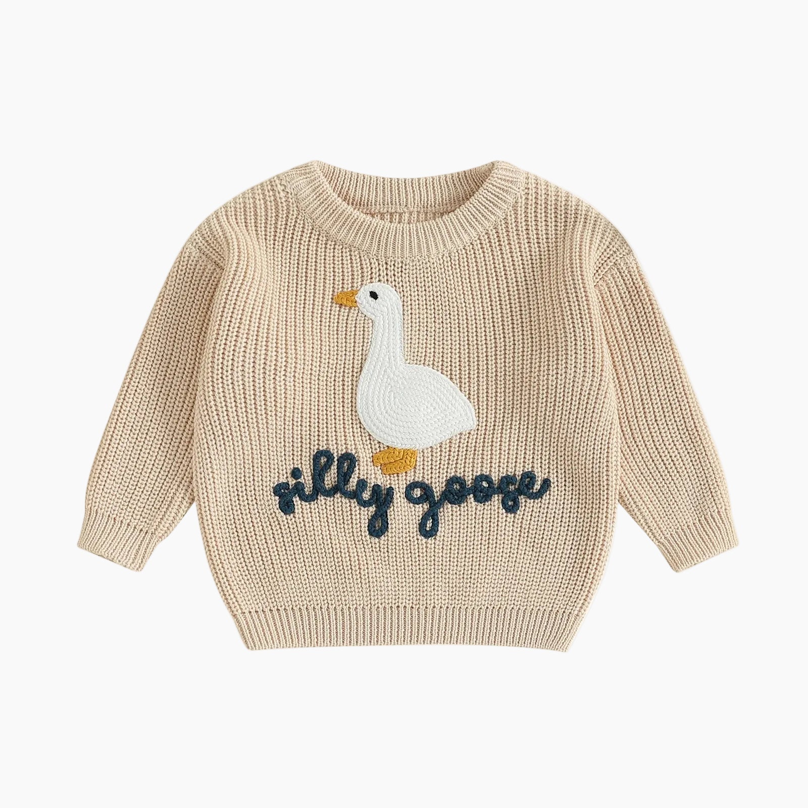 Baby & Toddler Goose Embroidered Sweater