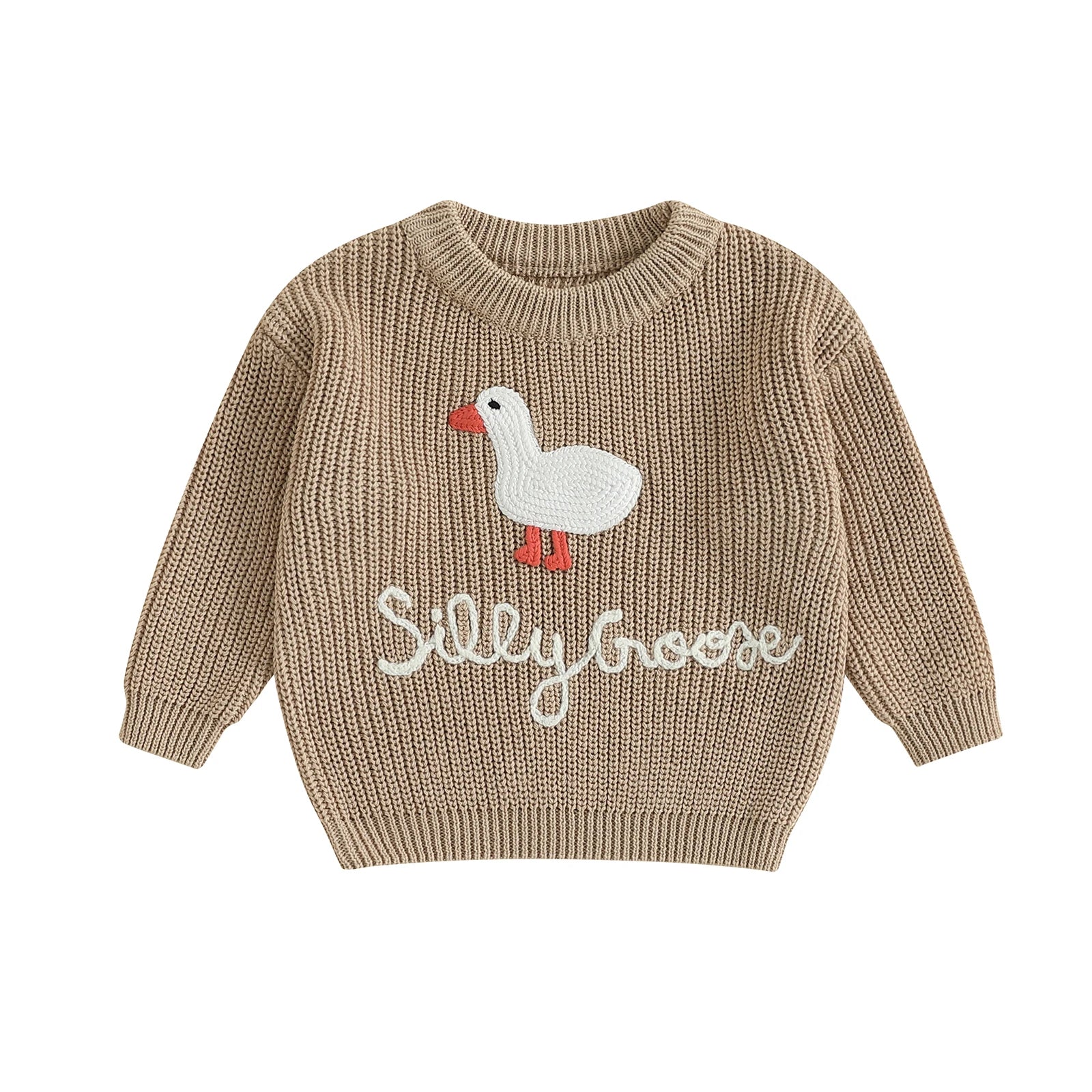 Baby & Toddler Goose Embroidered Sweater