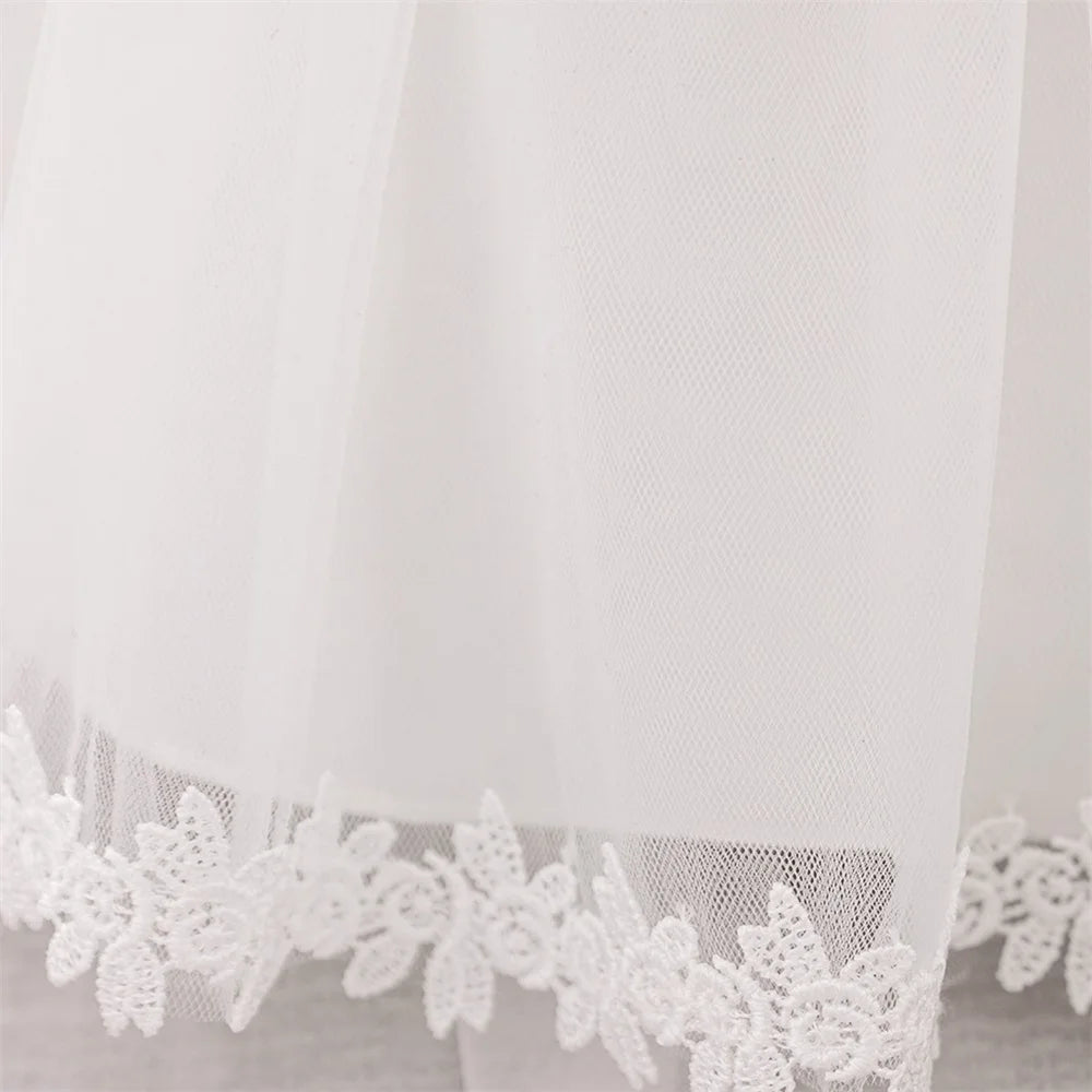 Baby Girl's Lace Baptism and Christening Gown with Bonnet and Cape