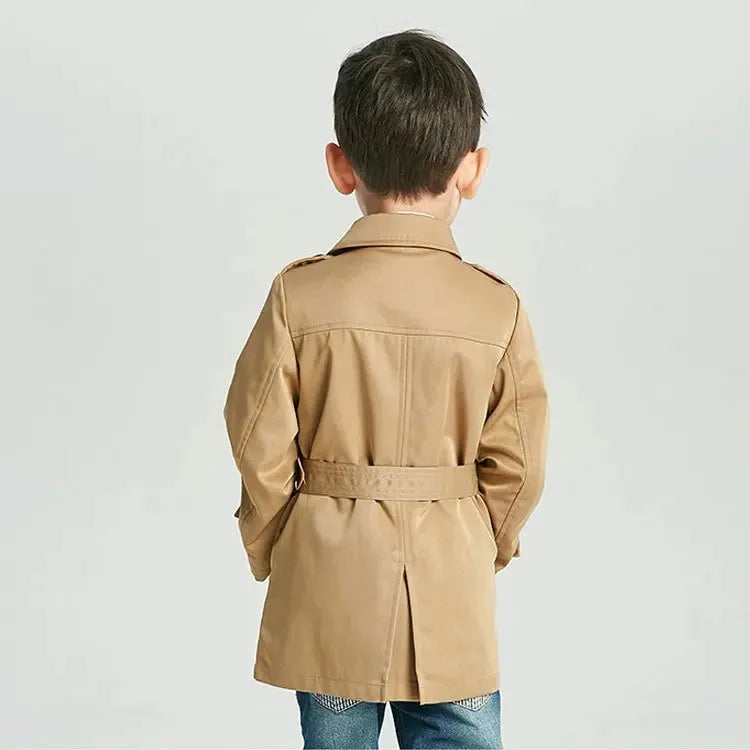 Unisex Classic Double-Breasted Trench Coat