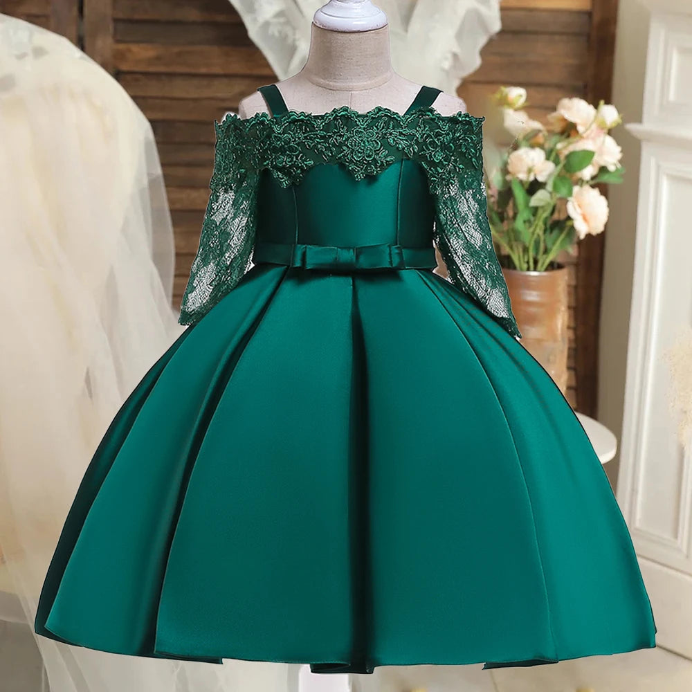 The Duchess Satin & Lace Gown