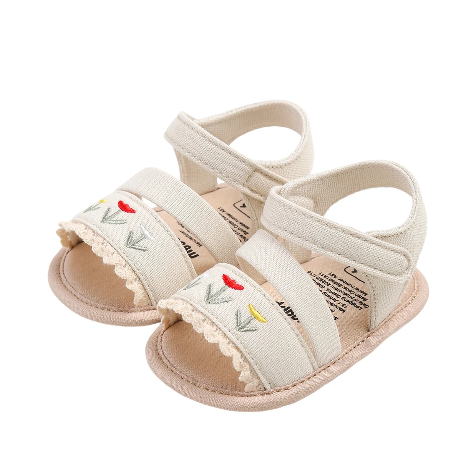 Baby Girl Satin Bow Floral Closed Back Support Sandals