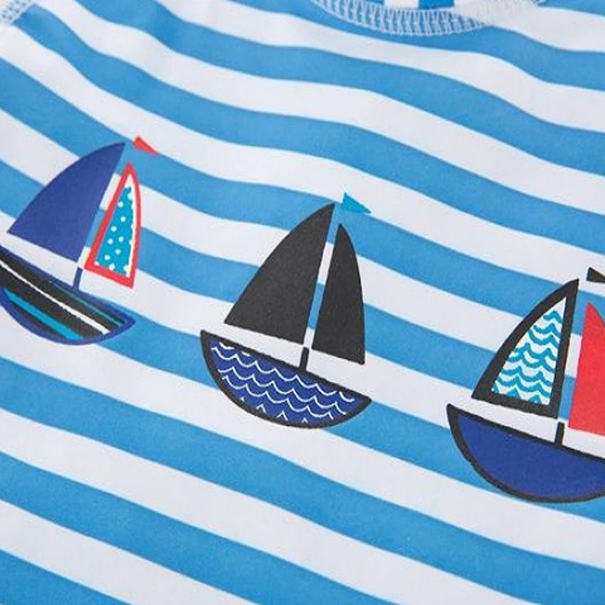 3-Piece Sunscreen Rash Guard & Shorts Swim Set