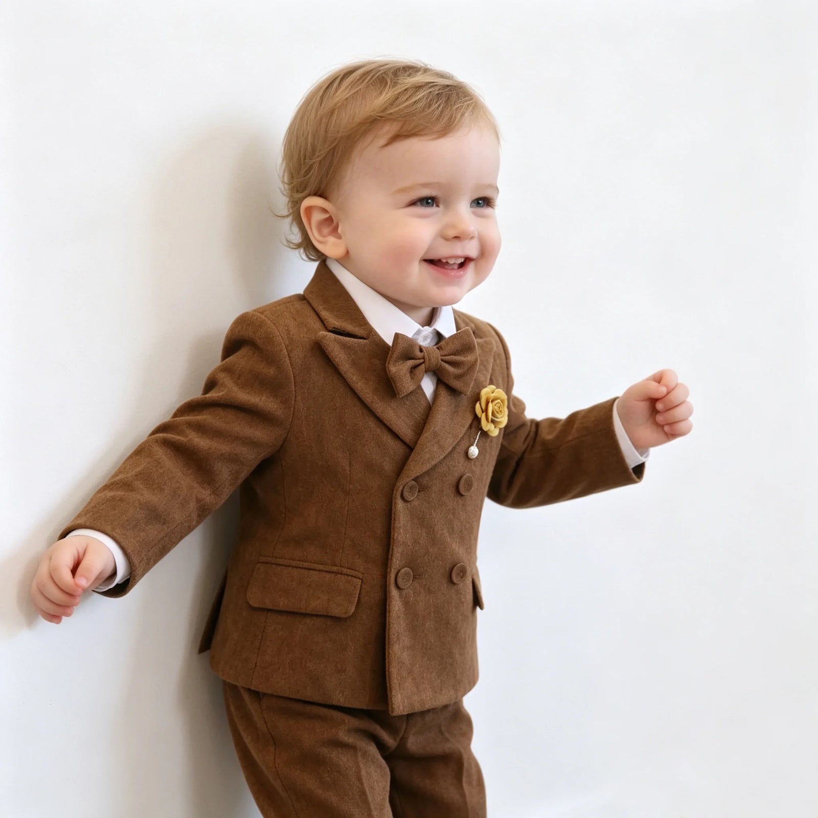 Toddler Boys' Corduroy Double-Breasted Suit Set
