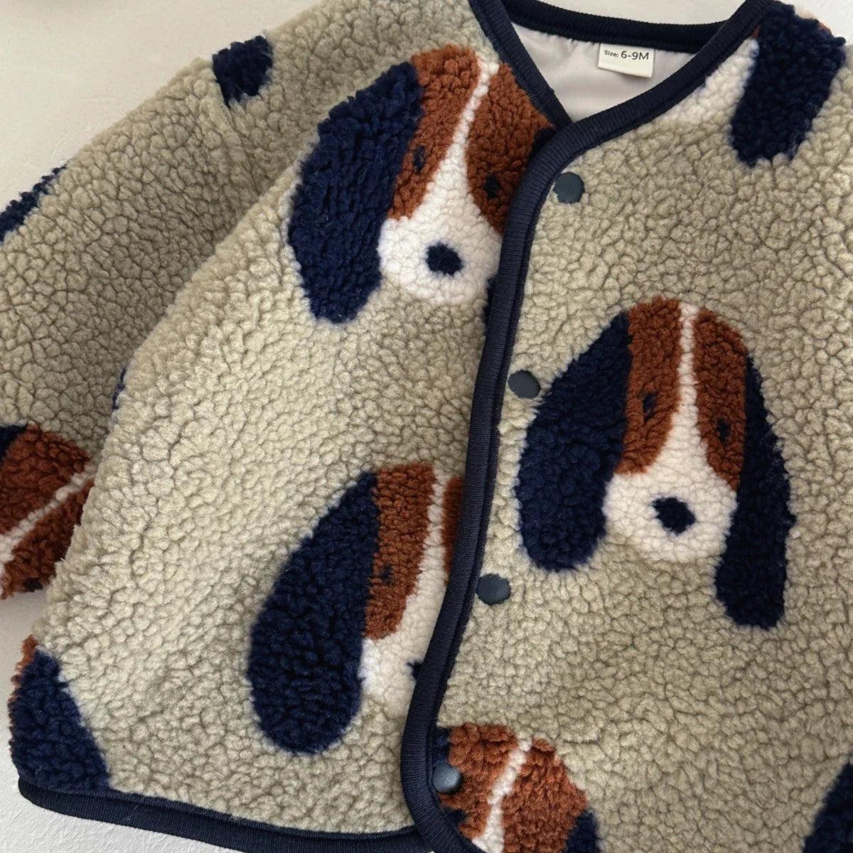 Baby & Toddler Dog Print Sherpa-Style Jacket