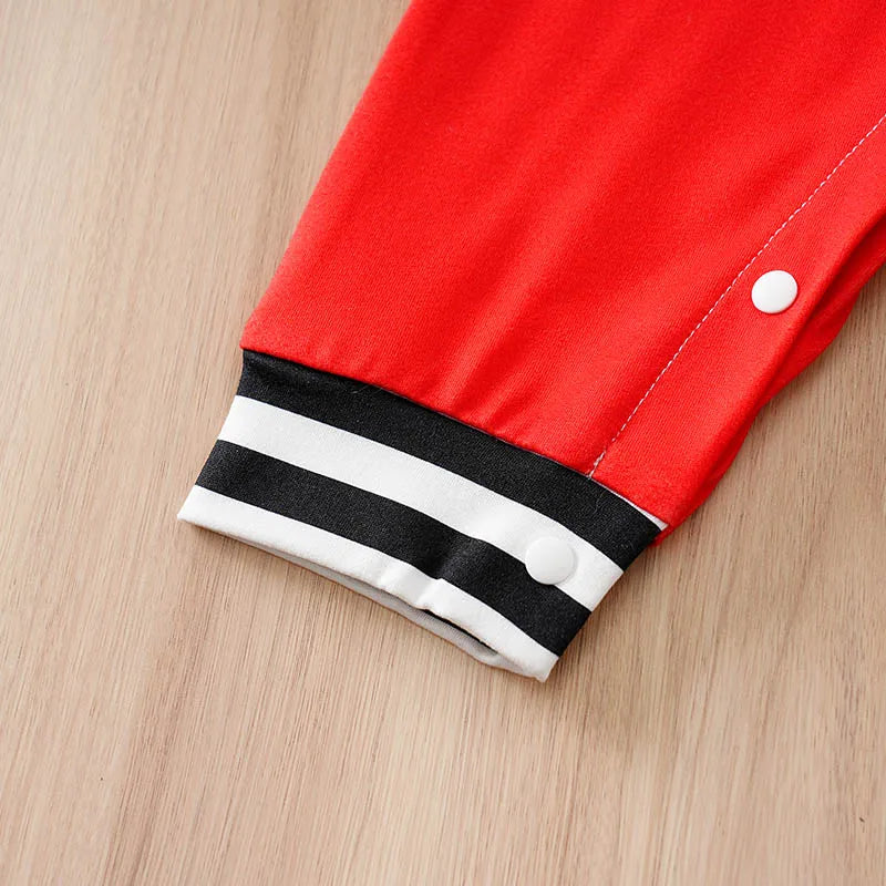 Baby Racing-Style Long Sleeve Romper